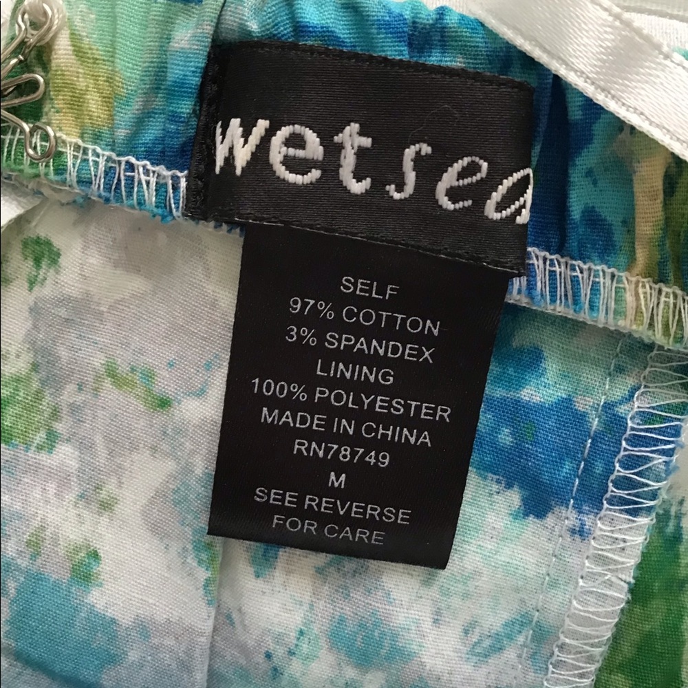 Blue Flower Mini Dress - Picture 3 of 3